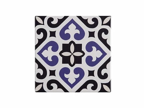 Medina Ceramic Square Tile Trivet Azrou 15cm 1 Medina Ceramic Square Tile Trivet Azrou 15cm