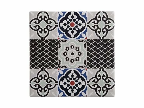 Medina Ceramic Square Tile Trivet Malaga 20cm 1 Medina Ceramic Square Tile Trivet Malaga 20cm