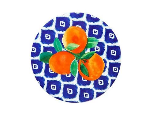 Positano Ceramic Round Tile Trivet 20cm Arancia 1 Positano Ceramic Round Tile Trivet 20cm Arancia
