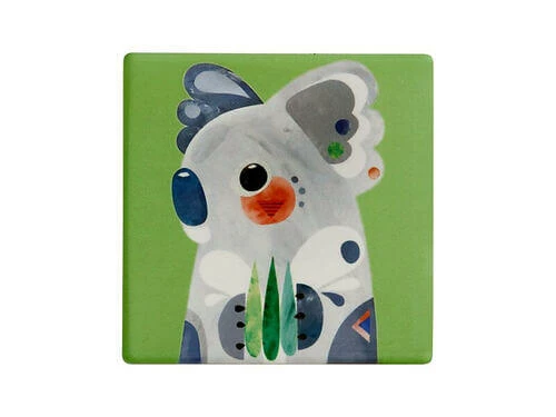 Pete Cromer Ceramic Square Tile Coaster Koala 9.5cm 1 Pete Cromer Ceramic Square Tile Coaster Koala 9.5cm