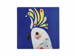 Pete Cromer Ceramic Square Tile Coaster Cockatoo 9.5cm