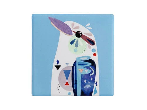Pete Cromer Ceramic Square Tile Coaster Kookaburra 9.5cm 1 Pete Cromer Ceramic Square Tile Coaster Kookaburra 9.5cm