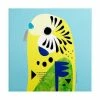 Pete Cromer Ceramic Square Trivet 20cm Budgerigar