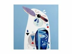 Pete Cromer Ceramic Square Trivet 20cm Kookaburra