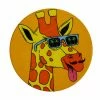 Mulga the Artist Ceramic Round Coaster 10.5cm Giraffe