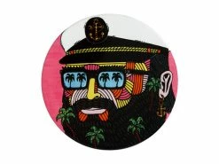 Mulga the Artist Ceramic Round Coaster 10.5cm Captain