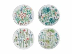 Royal Botanic Garden Victoria Arid Garden Ceramic Round Coaster 10cm Set of 4