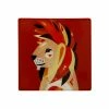 Pete Cromer Wildlife Ceramic Square Coaster 9.5cm Lion