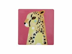 Pete Cromer Wildlife Ceramic Square Coaster 9.5cm Cheetah