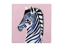 Pete Cromer Wildlife Ceramic Square Coaster 9.5cm Zebra 5 Pete Cromer Wildlife Ceramic Square Coaster 9.5cm Zebra -Table Decoration Shop du0225 2