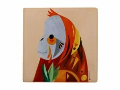 Pete Cromer Wildlife Ceramic Square Coaster 9.5cm Orangutan 5 Pete Cromer Wildlife Ceramic Square Coaster 9.5cm Orangutan -Table Decoration Shop du0226 2