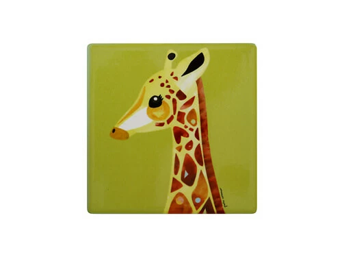 Pete Cromer Wildlife Ceramic Square Coaster 9.5cm Giraffe 1 Pete Cromer Wildlife Ceramic Square Coaster 9.5cm Giraffe
