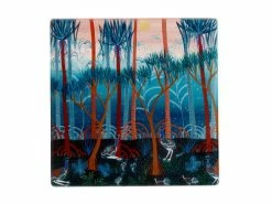Melanie Hava Jugaig-Bana-Wabu Ceramic Square Coaster 10cm Cassowaries -Table Decoration Shop du0247 2