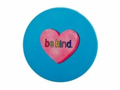 Kasey Rainbow Ceramic Coaster 10cm Be Kind