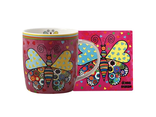 Royal Children's Hospital Foundation Uoo Uoo Mug & Coaster Set Donna Sharam Gift Boxed 1 Royal Children's Hospital Foundation Uoo Uoo Mug & Coaster Set Donna Sharam Gift Boxed