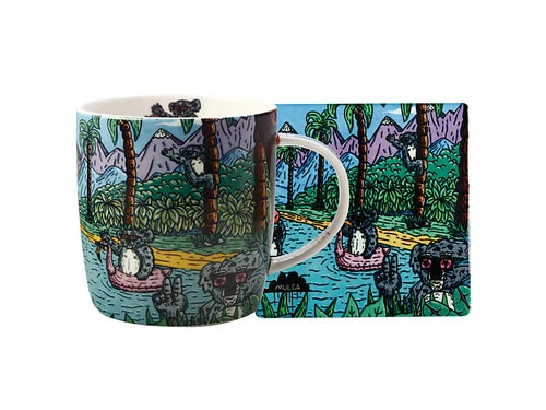 Royal Children's Hospital Foundation Uoo Uoo Mug & Coaster Set Mulga the Artist Gift Boxed 1 Royal Children's Hospital Foundation Uoo Uoo Mug & Coaster Set Mulga the Artist Gift Boxed