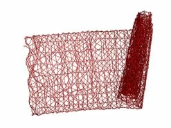 Glitz Lace Runner 150x30cm Red