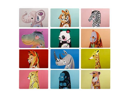 Pete Cromer Wildlife Reversible Placemat 6pc Gift Pack 3 Pete Cromer Wildlife Reversible Placemat 6pc Gift Pack - Image 3