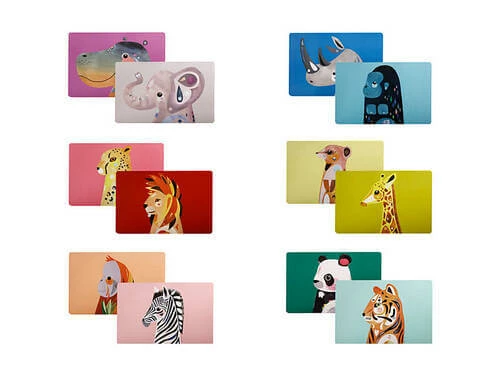 Pete Cromer Wildlife Reversible Placemat 6pc Gift Pack 2 Pete Cromer Wildlife Reversible Placemat 6pc Gift Pack - Image 2