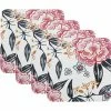 Peony Cork Back Coaster 10.5cm Set of 4 Gift Boxed
