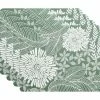 Island Cork Back Placemat 34x26.5cm Set of 4 Green Gift Boxed