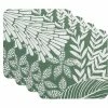 Island Cork Back Coaster 10.5cm Set of 4 Green Gift Boxed