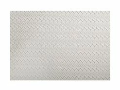 Table Accents Leather Look Placemat 43x30cm Ivory Plait