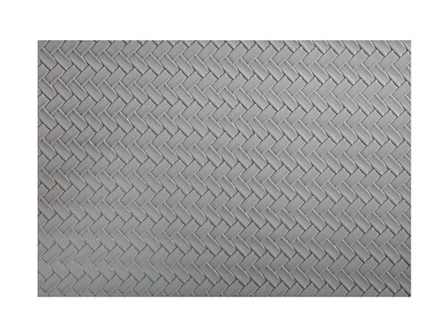 Table Accents Leather Look Placemat 43x30cm Grey Plait 1 Table Accents Leather Look Placemat 43x30cm Grey Plait