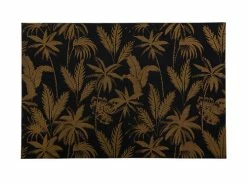 Table Accents Jungle Placemat 45x30cm Black W/Gld