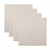 Table Accents Leather Look Alligator Coaster 10x10cm Set of 4 White