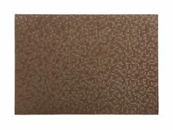 Table Accents Leather Look Mosaic Placemat 43x30cm Brown