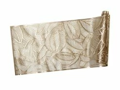 Table Accents Cut-Out Runner 35x180cm Leaf Gold
