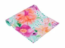 Teas & C's Dahlia Daze Cotton Runner 150x33cm Sky