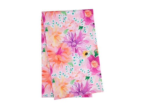 Teas & C's Dahlia Daze Cotton Rectangular Tablecloth 270x150cm Pink 2 Teas & C's Dahlia Daze Cotton Rectangular Tablecloth 270x150cm Pink - Image 2