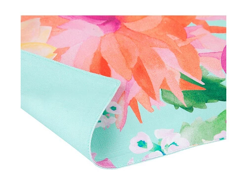 Teas & C's Dahlia Daze Cotton Placemat 45x30cm Sky 2 Teas & C's Dahlia Daze Cotton Placemat 45x30cm Sky - Image 2