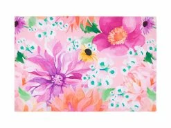 Teas & C's Dahlia Daze Cotton Placemat 45x30cm Pink
