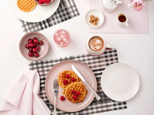Table Accents Placemat 45x30cm Pink Check 2 Table Accents Placemat 45x30cm Pink Check - Image 2