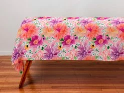 Teas & C's Dahlia Daze Cotton Rectangular Tablecloth 270x150cm Pink 5 Teas & C's Dahlia Daze Cotton Rectangular Tablecloth 270x150cm Pink -Table Decoration Shop ss22 website maxwell williams tandcs dahliadaze tablecloth pink 1